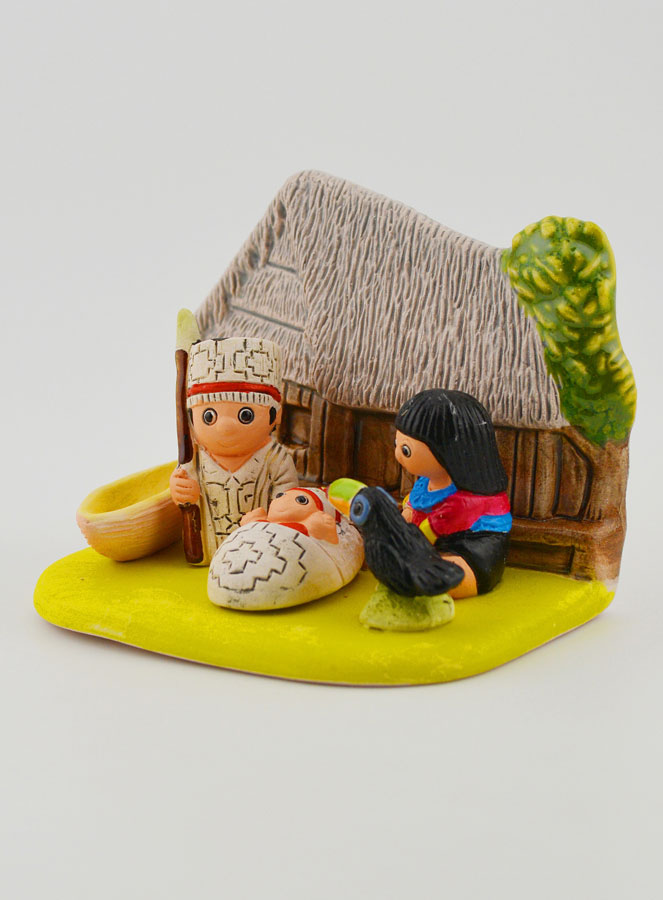 Crèche de Noël du Monde - Nativité Amazonie (pic 4)