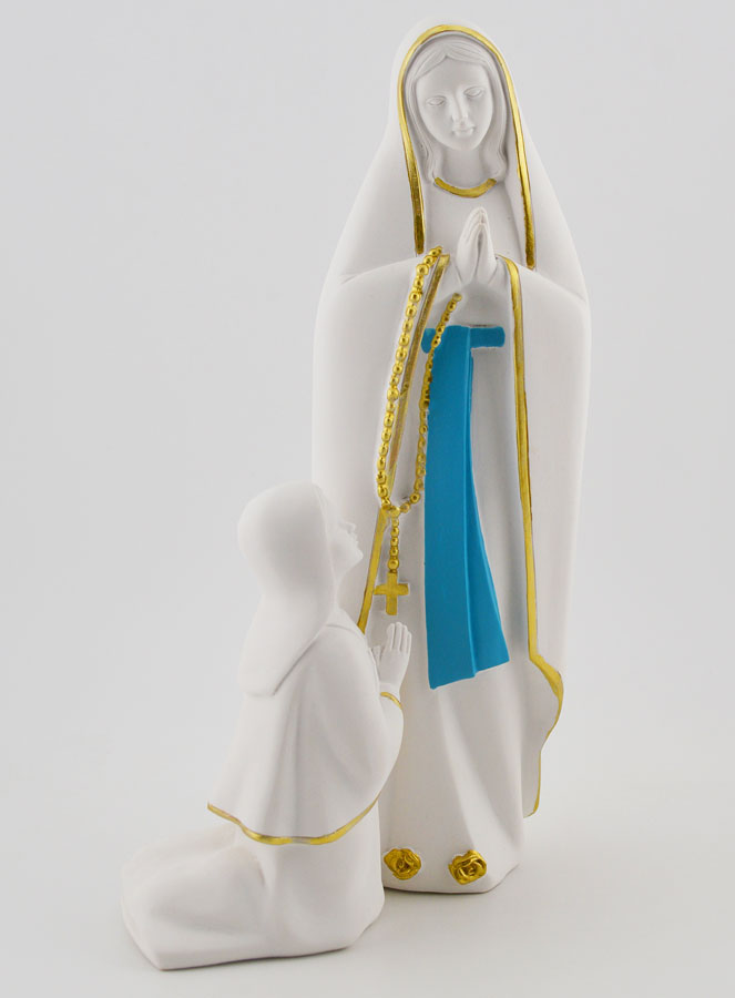 Statue des Apparitions de Notre Dame de Lourdes - 20 cm (pic 3)