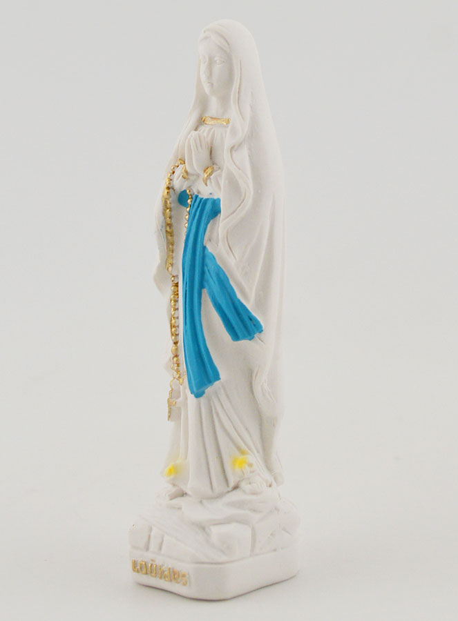 Statue de Notre Dame de Lourdes au Voile - 7 cm (pic 2)