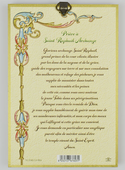 Cadre Icône Saint Raphaël Archange - 15 cm (pic 3)