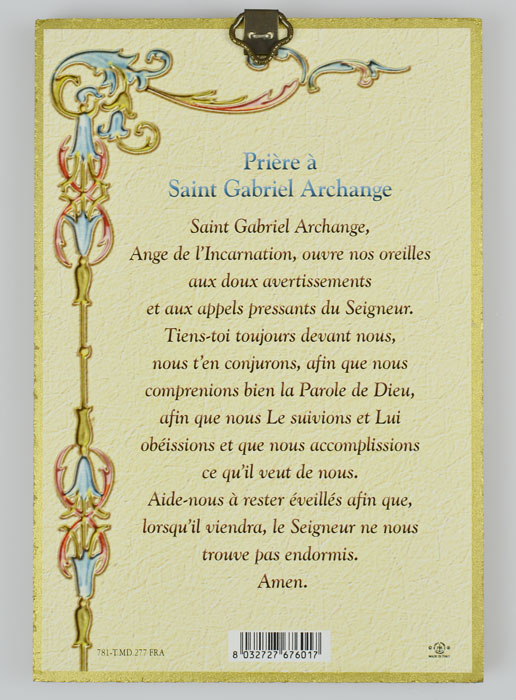 Cadre Icône Saint Gabriel Archange - 15 cm (pic 3)