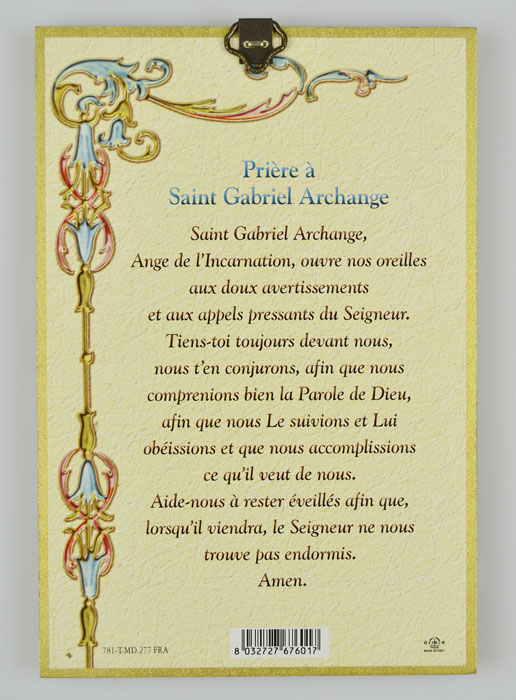 Icône Saint Gabriel Archange - 15 cm (pic 3)