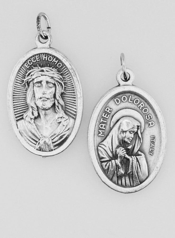 Médaille Religieuse Jésus-Christ Couronnée d'épines (pic 1)