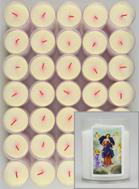 10 Bougies Veilleuses Marie qui défait les Noeuds (pic 1)
