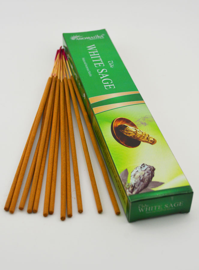 Encens Bâtonnets Sauge Blanche - Aromatika 15 gr (pic 2)