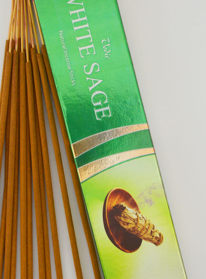 Encens Bâtonnets Sauge Blanche - Aromatika 15 gr (pic 3)