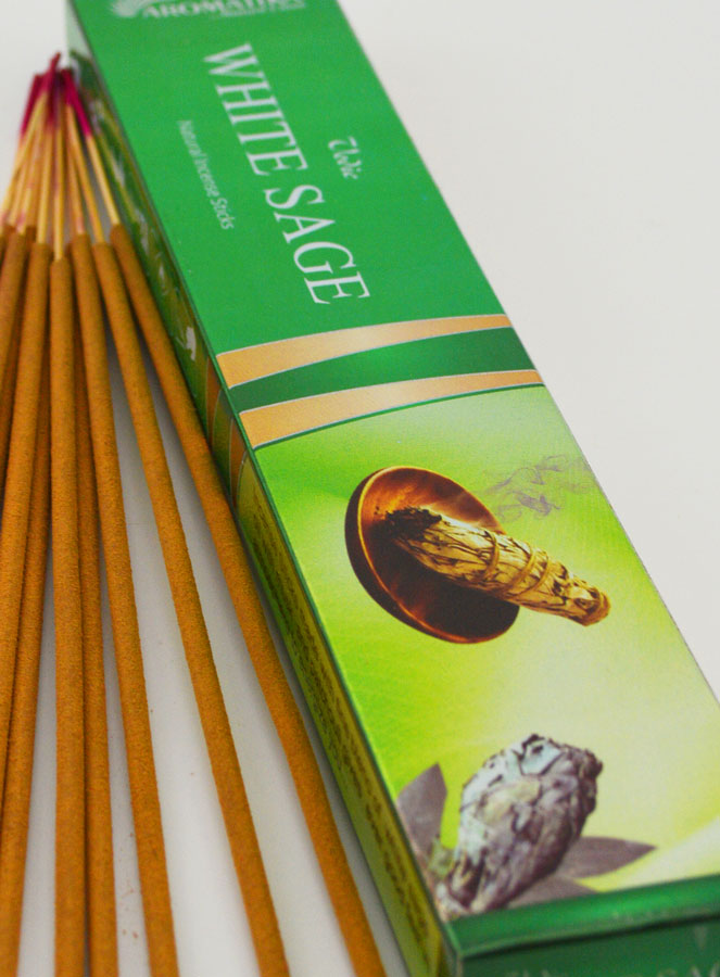 Encens Bâtonnets Sauge Blanche - Aromatika 15 gr (pic 4)