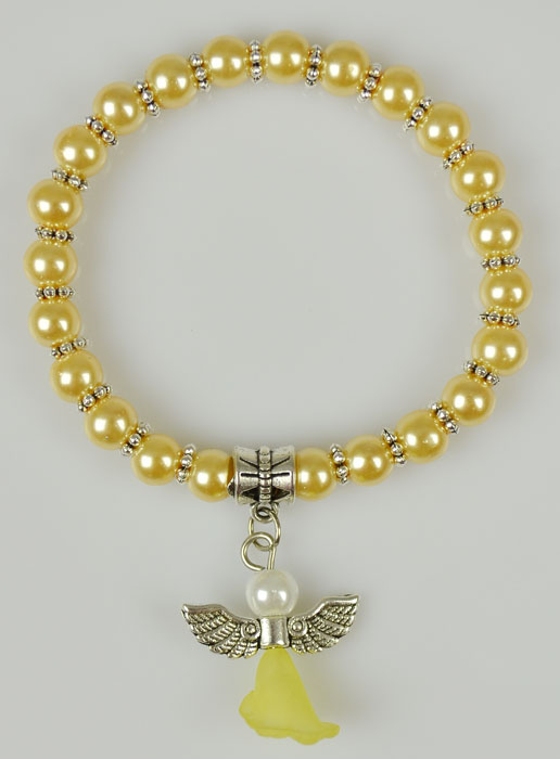 Bracelet Enfant Ange Protecteur - Perles de Nacre (pic 2)