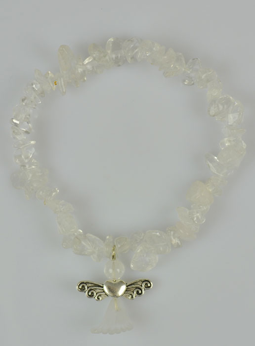 Bracelet Religieux Ange Protecteur - Pierre Quartz (pic 2)