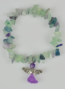 Bracelet Religieux Ange Protecteur - Pierre Malachite (pic 1)