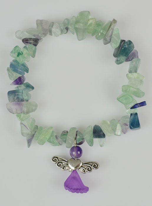 Bracelet Religieux Ange Protecteur - Pierre Malachite (pic 2)