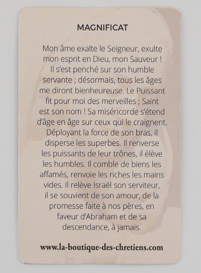 Lot de 10 Cartes - Prière du Magnificat (pic 4)