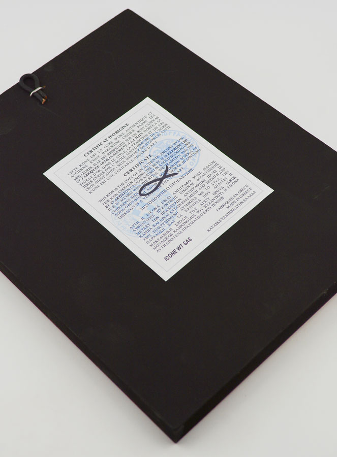 Icône Byzantine Marie Porte du Ciel - 24 cm (pic 4)