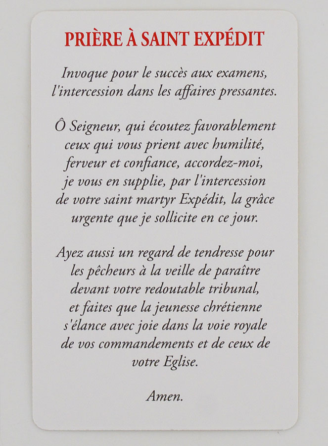 Lot de 10 Cartes - Saint Expédit (pic 4)
