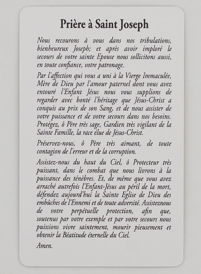 Lot de 10 Cartes - Saint Joseph (pic 4)