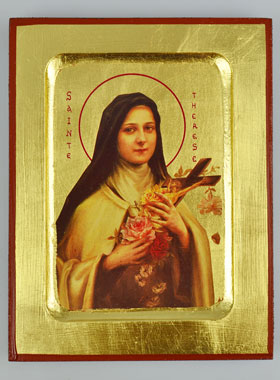 Icône Byzantine Sainte Thérèse - 17 cm (pic 1)