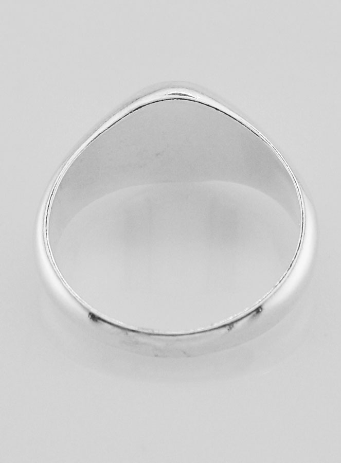 Bague Chevalière Croix du Christ en Argent Massif - Taille 62 (pic 4)