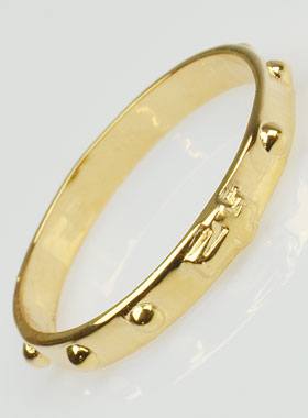 Bague Dizainier Plaqué Or 18 Carats - Taille 62 (pic 1)