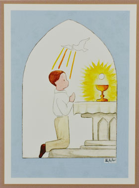 Image de Communion - Communiant Eucharistie (pic 1)