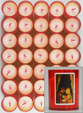 10 Bougies Veilleuses de Noël - La Nativité (pic 1)