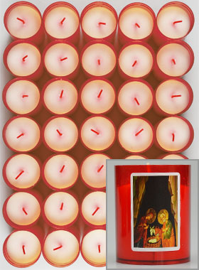 24 Bougies Veilleuses de Noël - La Nativité (pic 1)