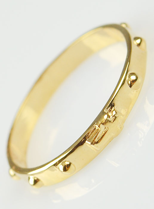 Bague Dizainier Plaqué Or 18k - Taille 62 (pic 2)