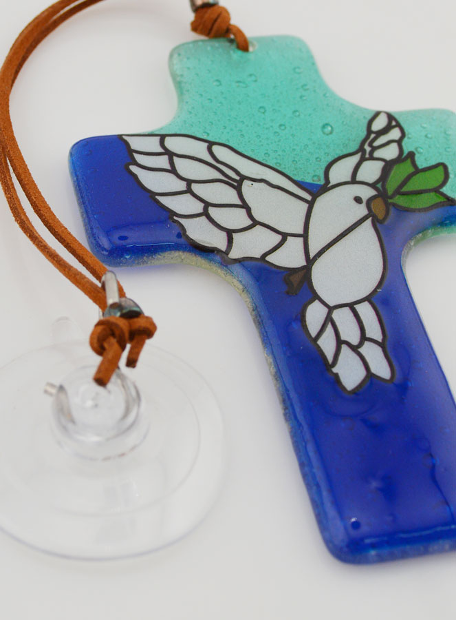Croix en Verre - Colombe de la Paix (pic 2)