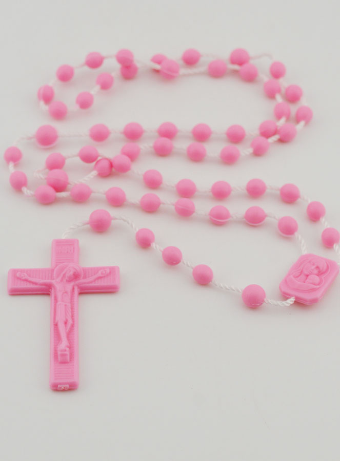 Chapelet Rose Plastique (pic 2)