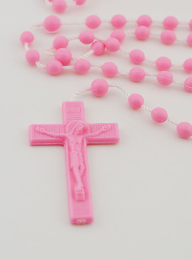 Chapelet Rose Plastique (pic 3)
