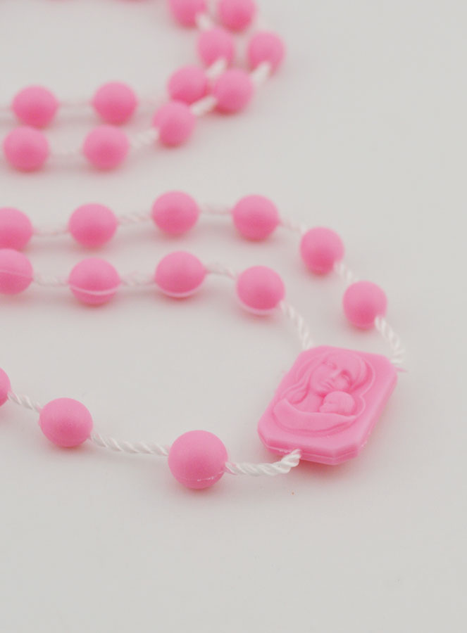 Chapelet Rose Plastique (pic 4)
