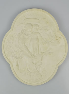 Cadre Bas Relief Vierge aux Oiseaux (pic 1)