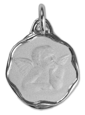 Médaille Ange-Gardien en Argent 18 mm (pic 1)