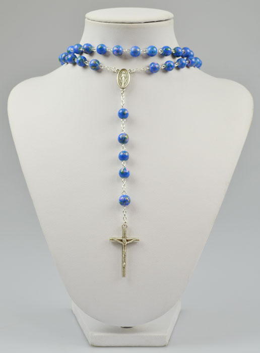 Chapelet Mode en Perles Bleues (pic 2)