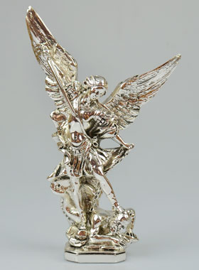 Statue de Saint Michel Archange en Argent (pic 1)