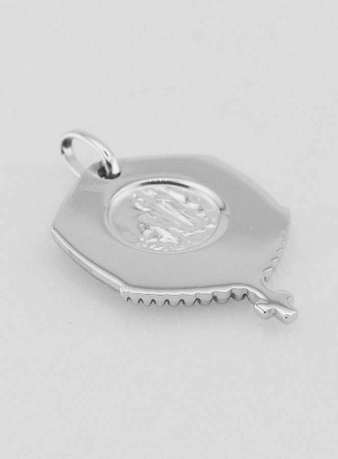 Médaille Sainte Vierge Marie en Argent 925/1000 (pic 4)