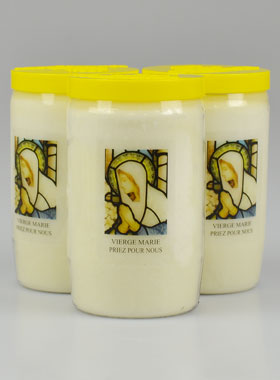 3 Bougies de Dévotion Vierge Marie - 3 Jours (pic 1)