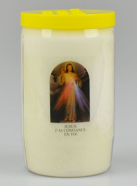 Bougie de Dévotion Christ Miséricordieux - 3 Jours (pic 1)