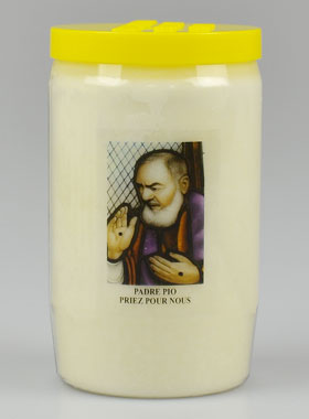 Bougie de Dévotion Saint Padre Pio - 3 Jours (pic 1)