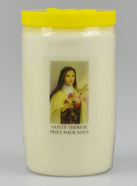 Bougie de Dévotion Sainte Thérèse - 3 Jours (pic 1)