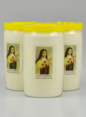 3 Bougies de Dévotion Sainte Thérèse - 3 Jours (pic 1)