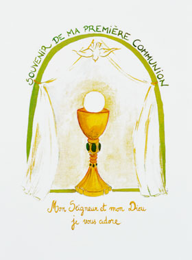 Image Souvenir de ma Première Communion - Vert (pic 1)