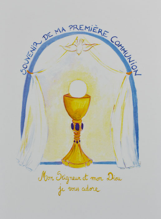 Carte Souvenir de ma Première Communion - Garçon (pic 2)