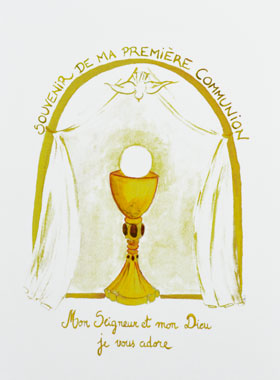 Image Souvenir de ma Première Communion - Or (pic 1)