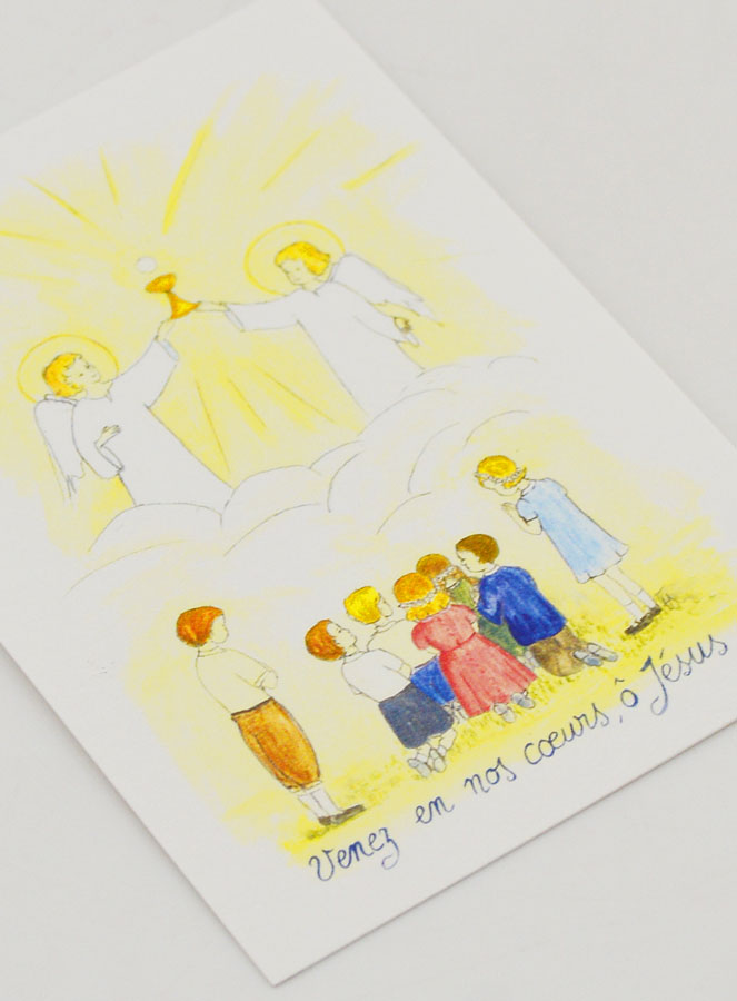 Carte de Communion - Venez en nos Coeurs, Ô Jésus (pic 3)