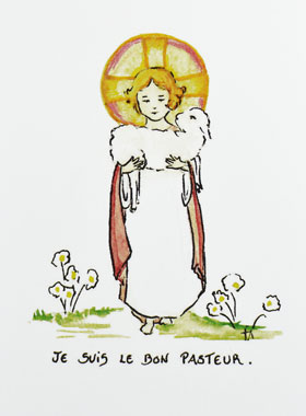 Carte de Première Communion - Le Bon Pasteur (pic 1)