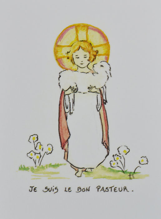 Carte de Première Communion - Le Bon Pasteur (pic 2)