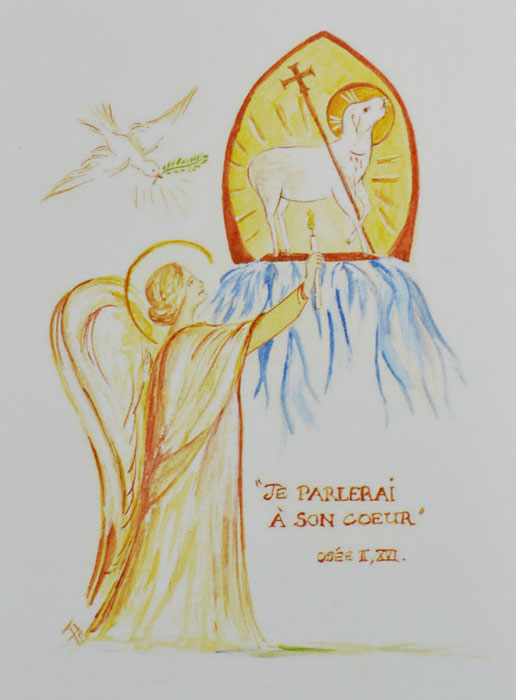 Carte de Communion - Je parlerai à son Coeur (pic 2)