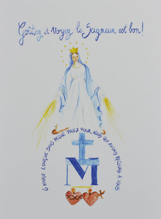 Carte de Communion - Sainte Vierge Marie (pic 2)