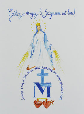 Carte de la Médaille Miraculeuse (pic 1)