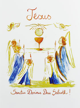 Carte de Communion - Jésus Eucharistie (pic 1)